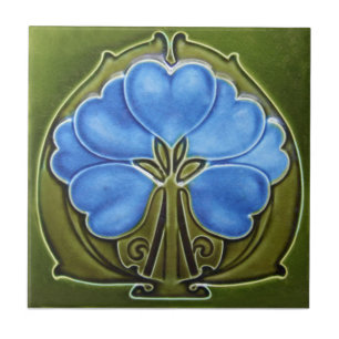 Azulejo da antiguidade da reprodução de Nouveau