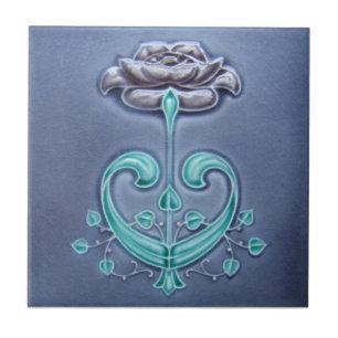 Azulejo da antiguidade da reprodução de Nouveau