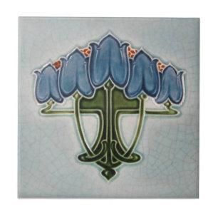 Azulejo da antiguidade da reprodução de Nouveau