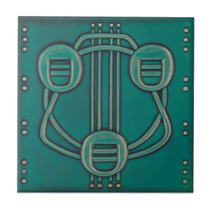 Azulejo da antiguidade da reprodução de Nouveau