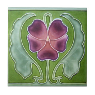 Azulejo da antiguidade da reprodução de Nouveau