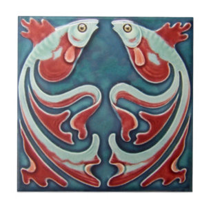 Azulejo da antiguidade da reprodução de Nouveau