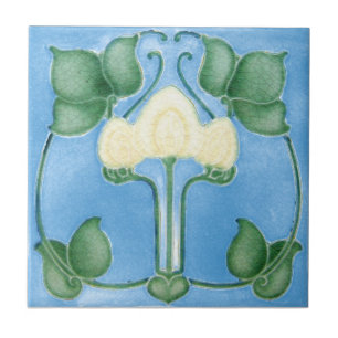 Azulejo da antiguidade da reprodução de Nouveau