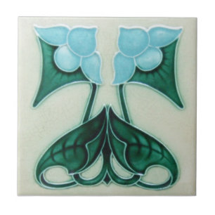 Azulejo da antiguidade da reprodução de Nouveau