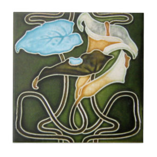 Azulejo da antiguidade da reprodução de Nouveau