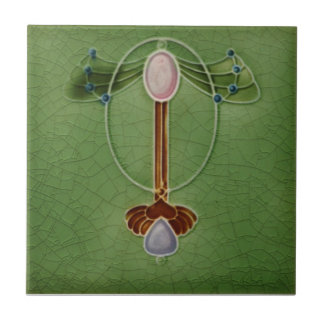 Azulejo da antiguidade da reprodução de Nouveau da