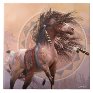 Azulejo da arte do guerreiro do espírito