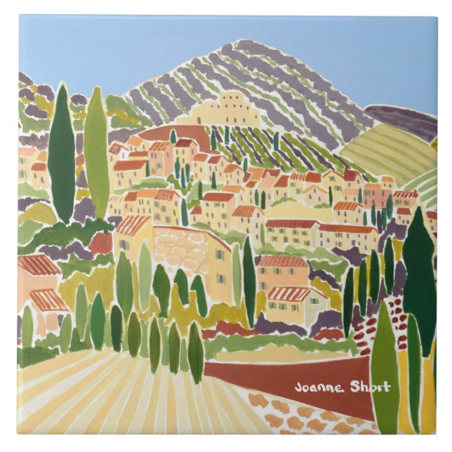 Azulejo da arte: Joanne curta, Provence (Frente)