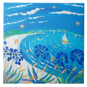 Azulejo da arte: Opinião do azul de Scilly do