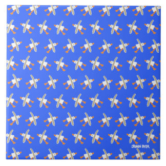 Azulejo da arte: Tintureiro de John. Gaivotas