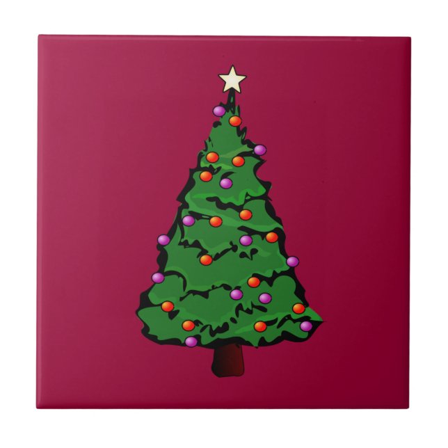 Azulejo da árvore de Natal (Frente)