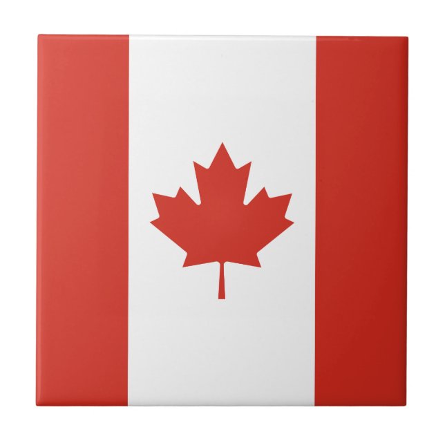 Azulejo da Bandeira Canadense Patriótica (Frente)