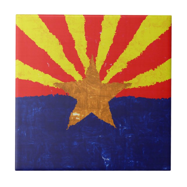 Azulejo da BANDEIRA da ARIZONA (Frente)