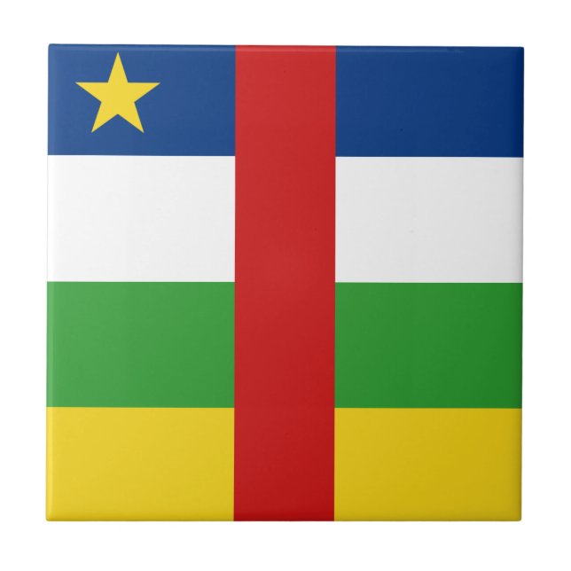 Azulejo da Bandeira da Centrafrique (Frente)