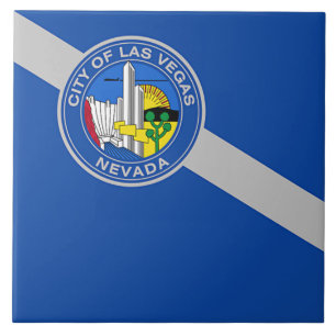 Azulejo da bandeira da cidade de Las Vegas