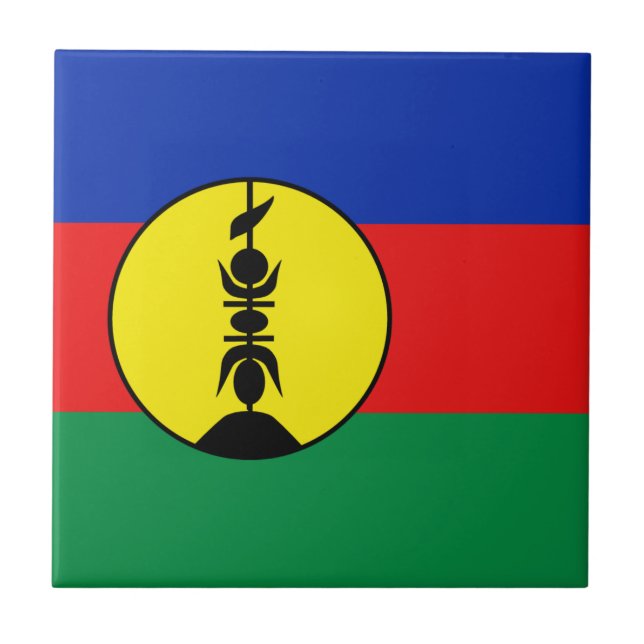Azulejo da Bandeira da Nova Caledônia (Frente)