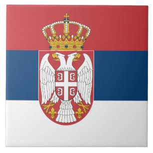Azulejo da bandeira da Sérvia