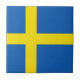 Azulejo da bandeira da suecia (Frente)