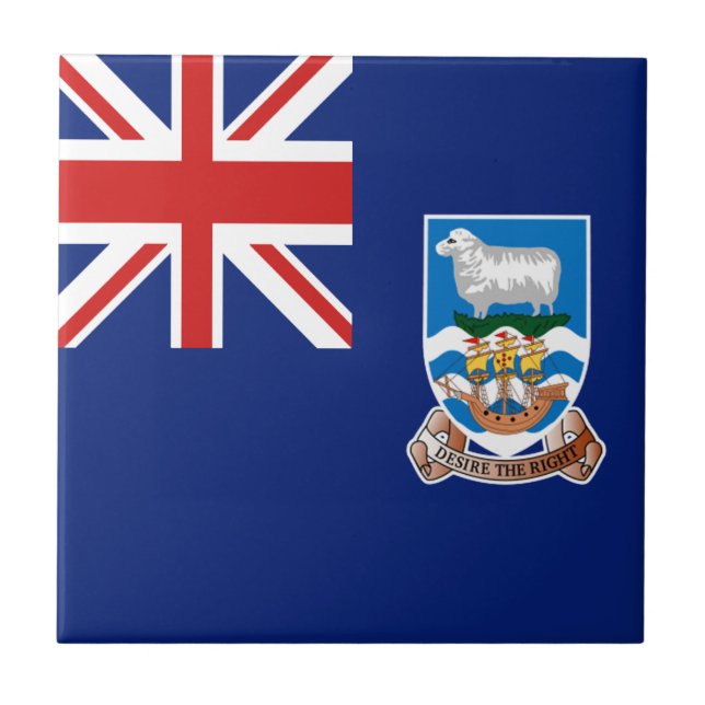 Azulejo da Bandeira das Ilhas Falkland (Frente)