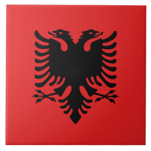 Azulejo da bandeira de Albânia