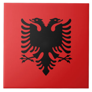 Azulejo da bandeira de Albânia