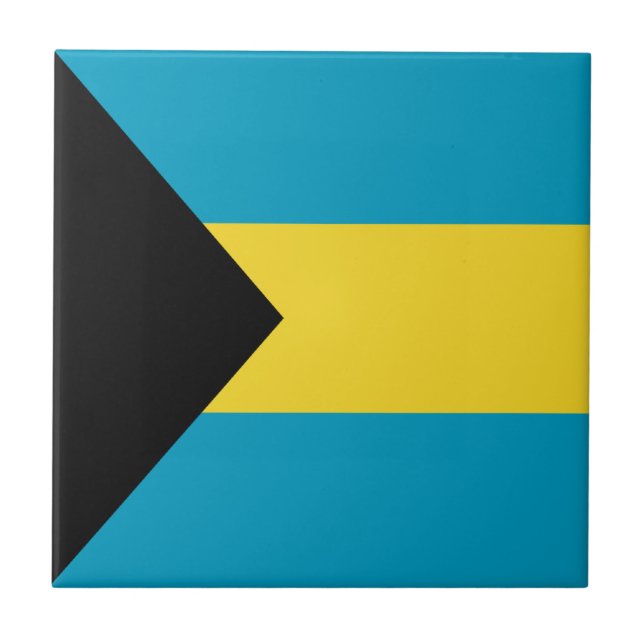 Azulejo da bandeira de Bahamas (Frente)