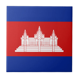 Azulejo da bandeira de Cambodia