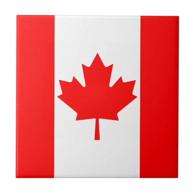 Azulejo da bandeira de Canadá (Frente)