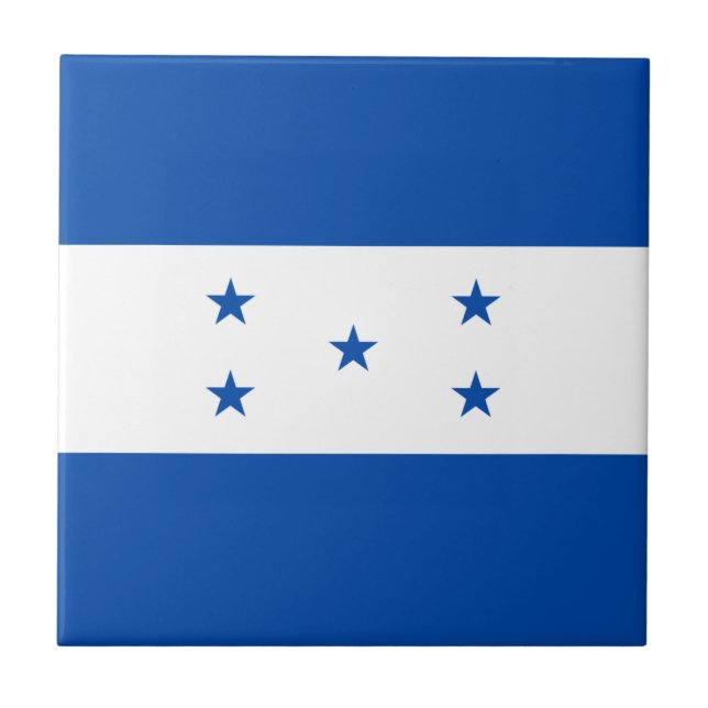 Azulejo da bandeira de Honduras (Frente)