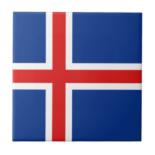 Azulejo da bandeira de Islândia