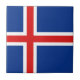 Azulejo da bandeira de Islândia (Frente)
