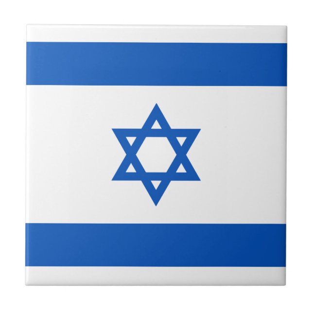 Azulejo da bandeira de Israel (Frente)
