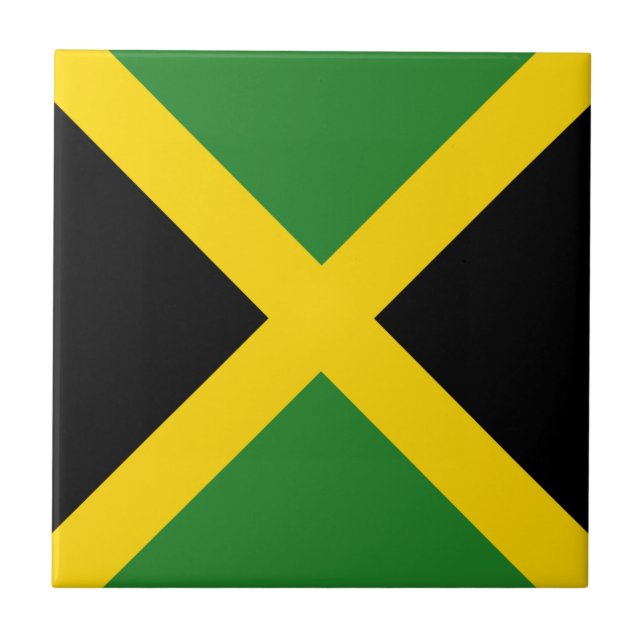 Azulejo da bandeira de Jamaica (Frente)