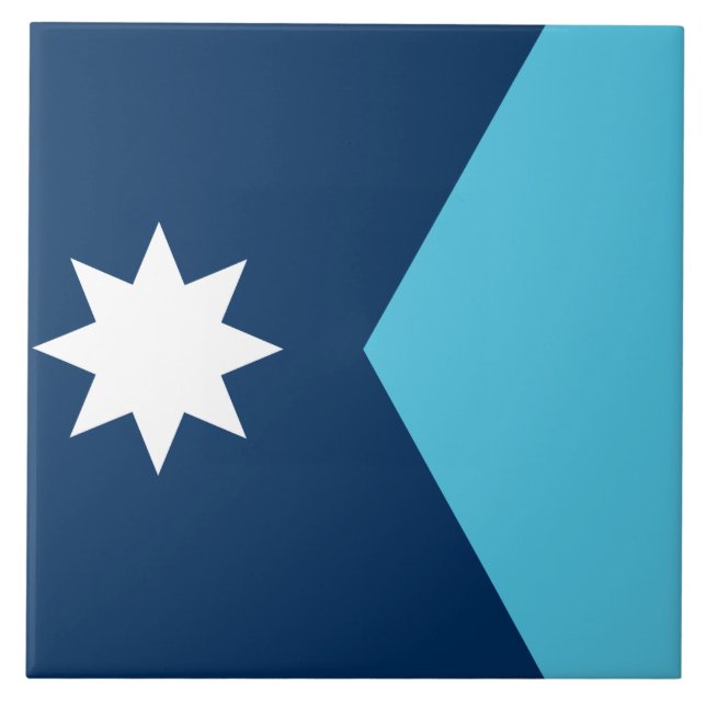Azulejo da Bandeira de Minnesota (Frente)