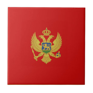 Azulejo da bandeira de Montenegro