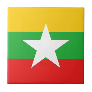 Azulejo da Bandeira de Myanmar