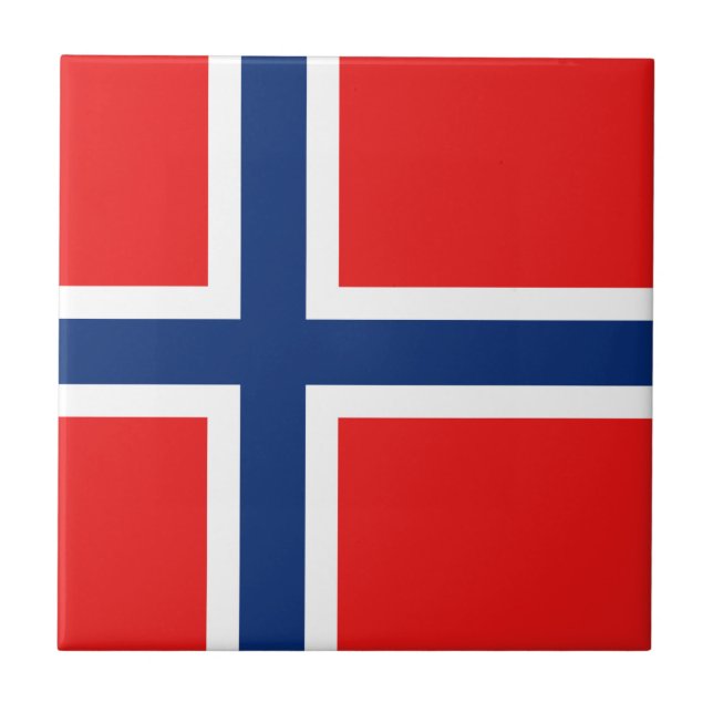 Azulejo da bandeira de Noruega (Frente)