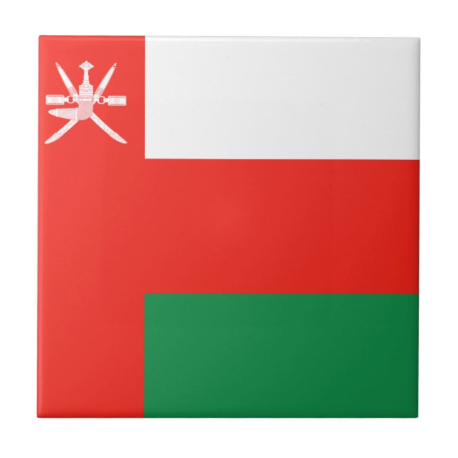 Azulejo da Bandeira de Omã (Frente)