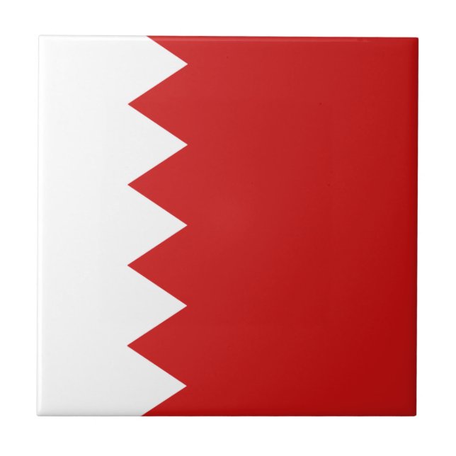 Azulejo da Bandeira do Bahrein (Frente)