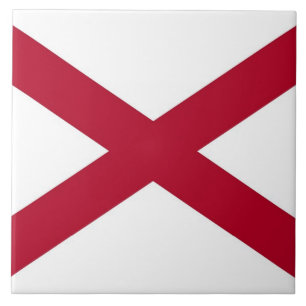 Azulejo da bandeira do estado de Alabama