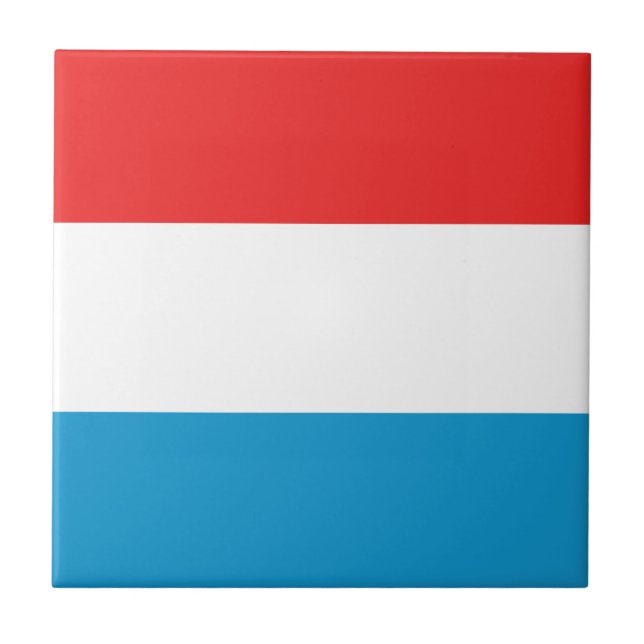 Azulejo da Bandeira do Luxemburgo (Frente)