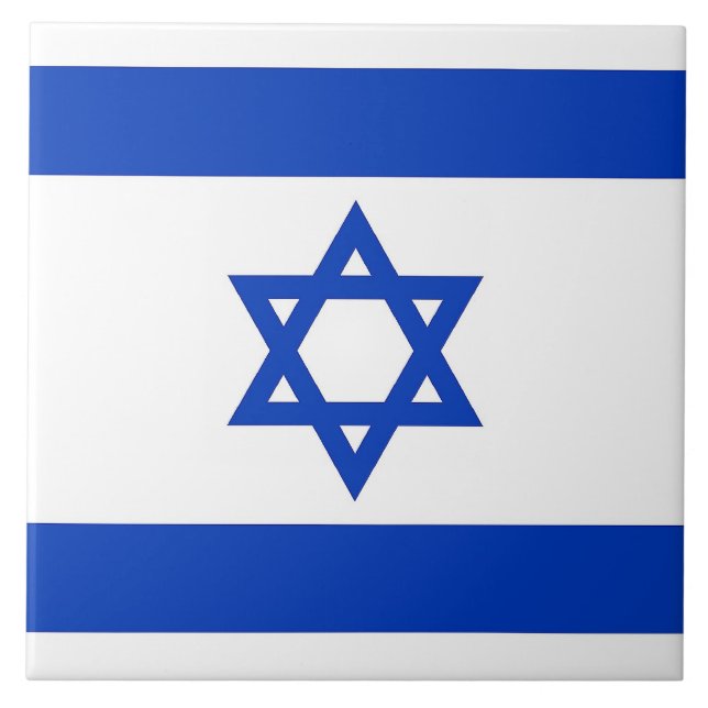 Azulejo da bandeira israelense (Frente)