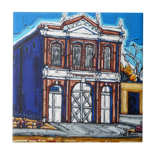 Azulejo da Câmara Municipal de Tombstone (Frente)