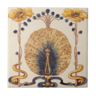 Azulejo da característica de design do pavão do