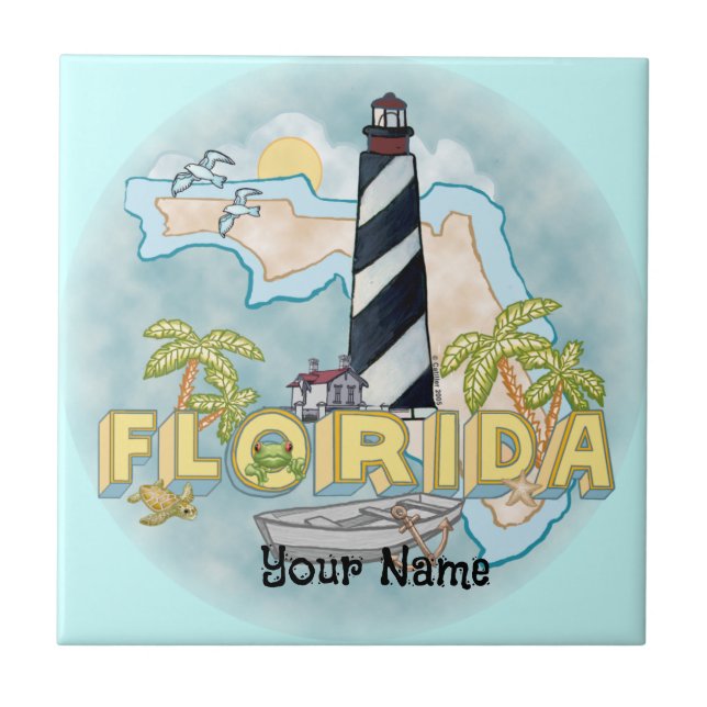 Azulejo da Casa de Luz da Flórida (Frente)