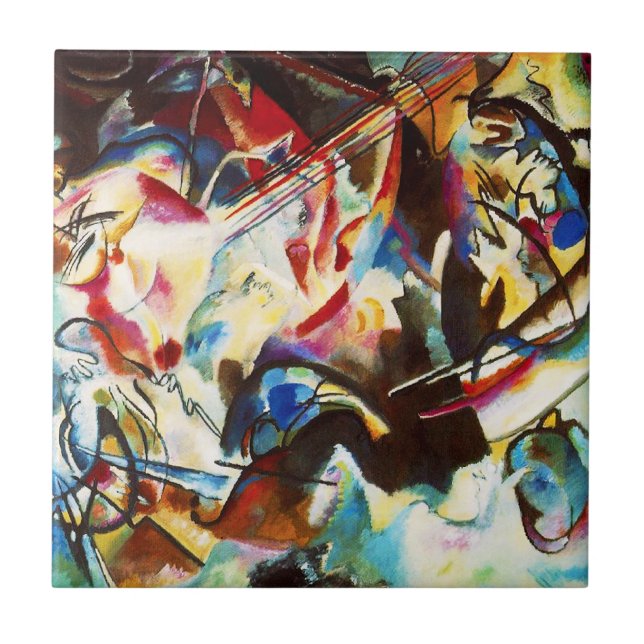 Azulejo da composição VI de Kandinsky (Frente)