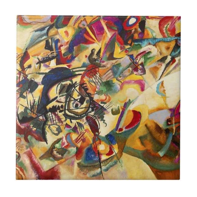 Azulejo da composição VII de Kandinsky (Frente)