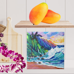 Azulejo da Costa Tropical Havaiana de Na Pali