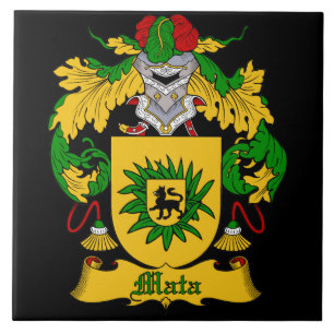 Azulejo da crista da família de Mata
