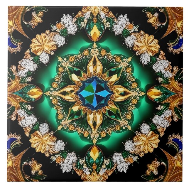 Azulejo da Design moderna das Cores Brasileiras (Frente)